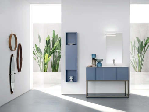 Mobile Bagno da appoggio in laccato opaco B201 BD013 di Compab