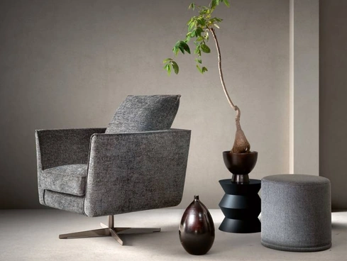 Poltroncina in tessuto Skim di Samoa