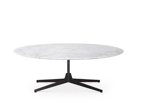 Tavolino Hexa con top in marmo di Saba