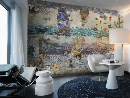 Carta da parati con soggetto marino Atlantis di London Art