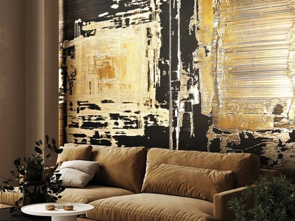 Carta da parati Gold Plaster di London Art