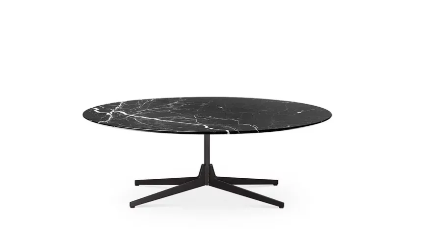 Tavolino Hexa con top in marmo di Saba