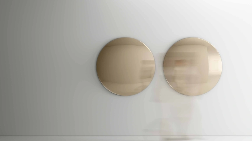 Specchio in vetro curvo Iris di Tonelli
