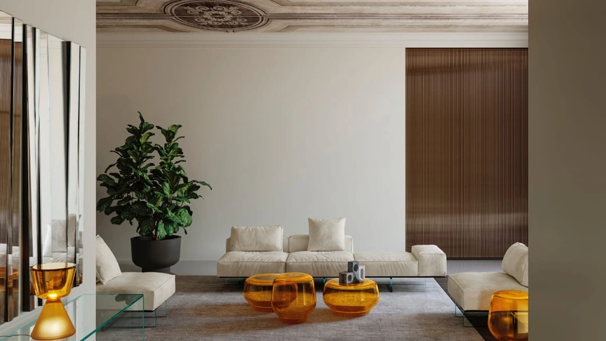 Tavolino in vetro soffiato Oasis di Tonelli