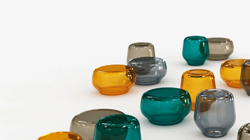 Tavolino in vetro soffiato Oasis di Tonelli