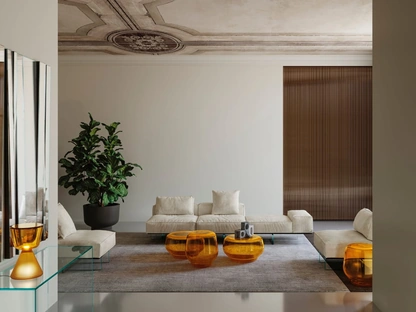 Tavolino in vetro soffiato Oasis di Tonelli