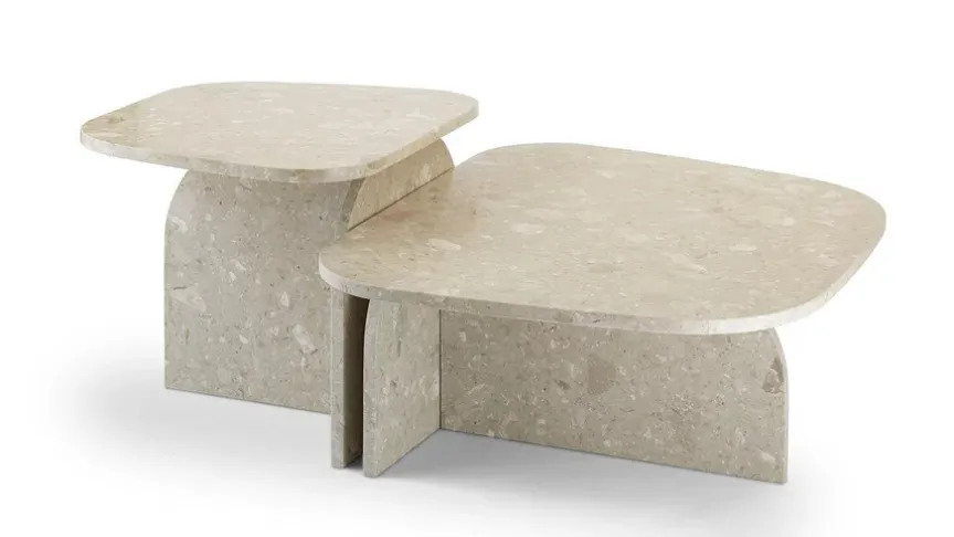 Tavolino in eco stone (marmo e resina) Philia di Saba