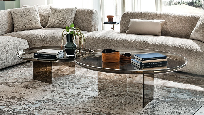 Tavolino Standard realizzato in vetro di Cattelan Italia