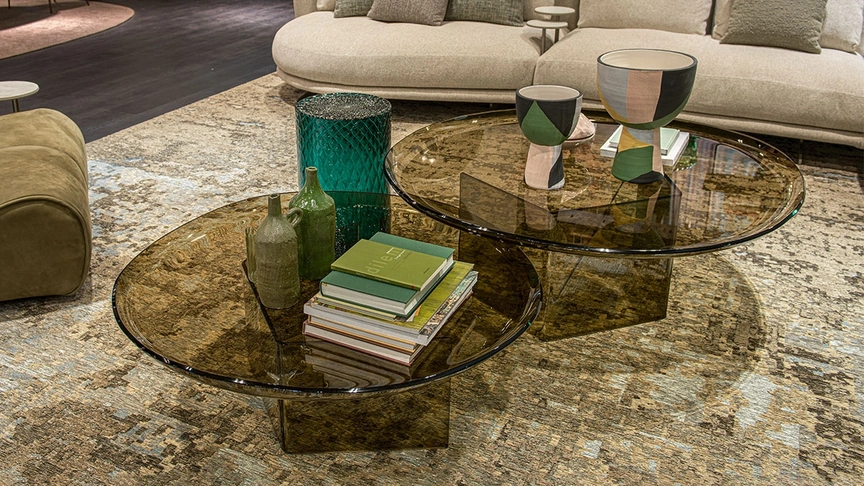Tavolino Standard realizzato in vetro di Cattelan Italia