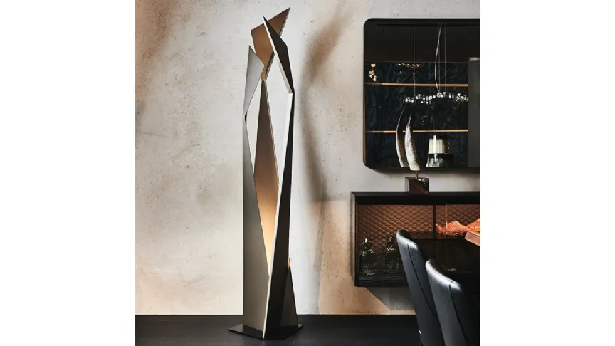 Lampada da terra in acciaio Thriller di Cattelan Italia