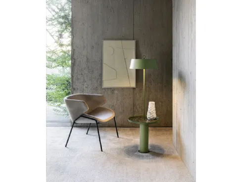 Lampada da terra Totò in metallo verniciato di Riflessi
