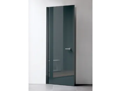 Porta a battente con anta in ardesia a ricoprire lo stipite in alluminio Level di Albed