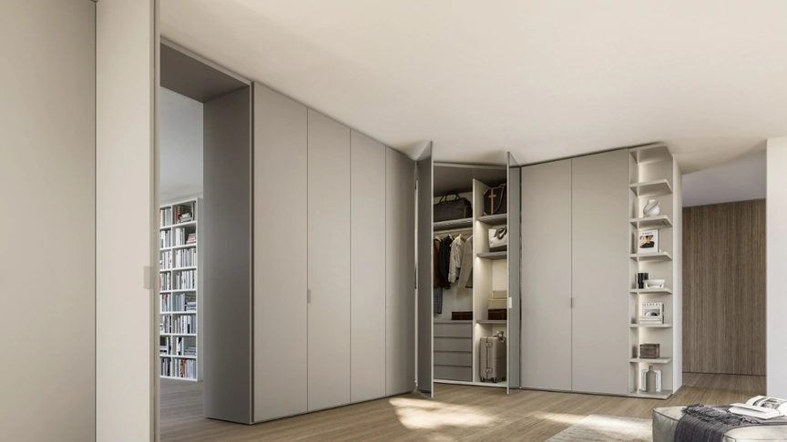 Armadio Terminale Angolare Anta Liscia di Sangiacomo