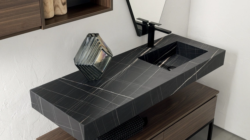 Mobile Bagno da appoggio in nobilitato effetto legno B-GO BG021 di Compab