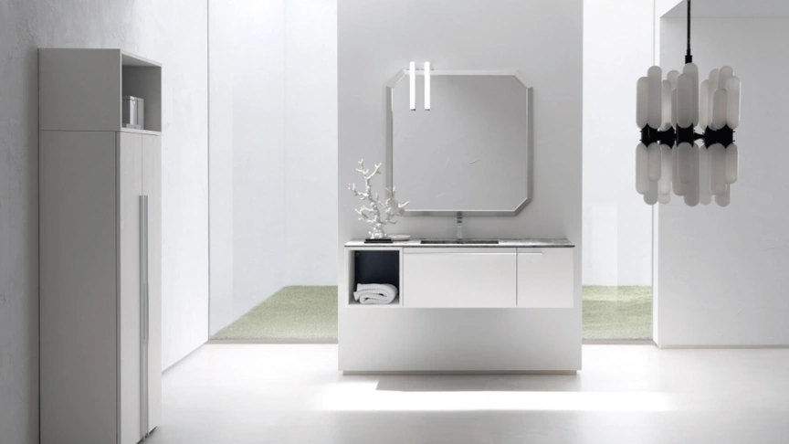 Mobile da Bagno sospeso in cross nobilitato B201 BD002 di Compab