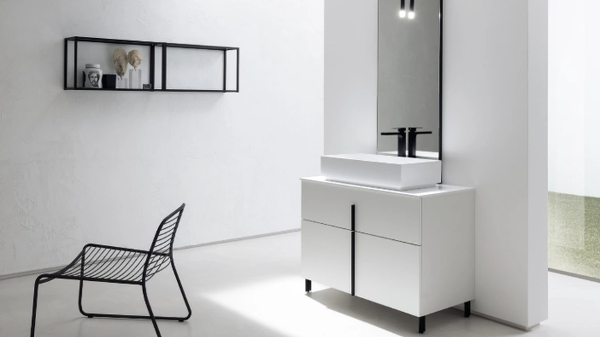 Mobile Bagno da appoggio in perla nobilitato B201 BD004 di Compab