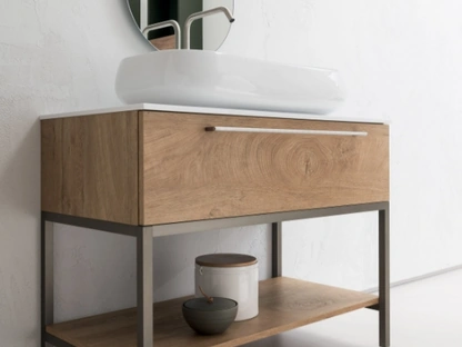 Mobile Bagno da appoggio in nobilitato effetto legno B201 BD010 di Compab