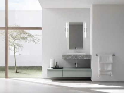 Mobile da Bagno sospeso in laccato opaco B201 BD011 di Compab