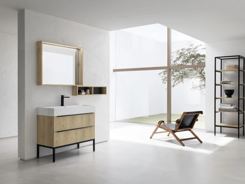 Mobile Bagno da appoggio in nobilitato effetto legno B201 BD023 di Compab