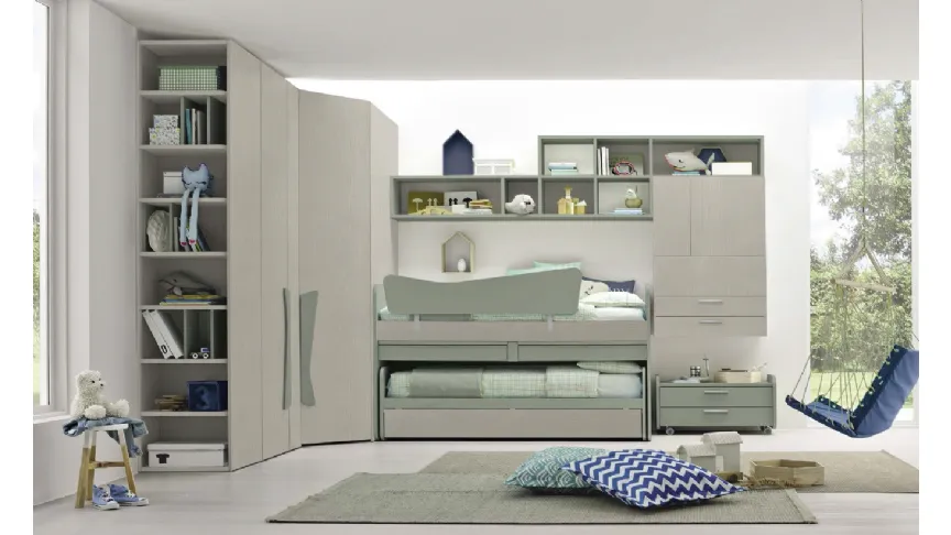 Cameretta salvaspazio Golf C131 in melaminico di Colombini Casa