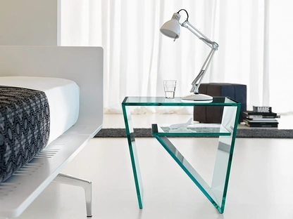 Comodino in vetro Zen di Tonelli