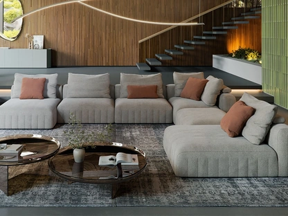 Divano con penisola Gibson di Cattelan Italia