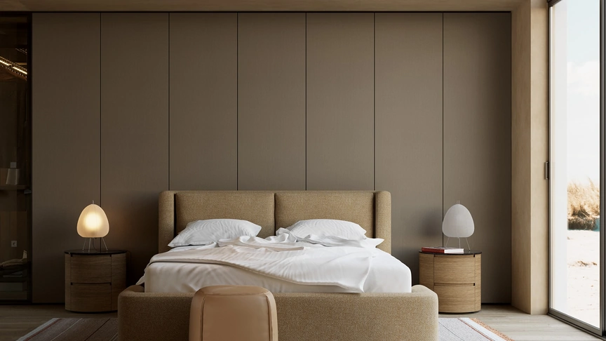 Letto imbottito Dimora di Kristalia