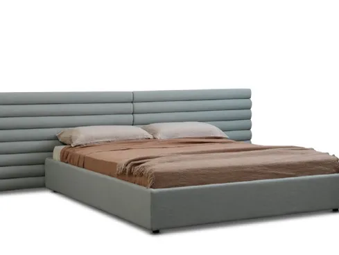 Letto in tessuto Pan Flute con testiera importante di Saba