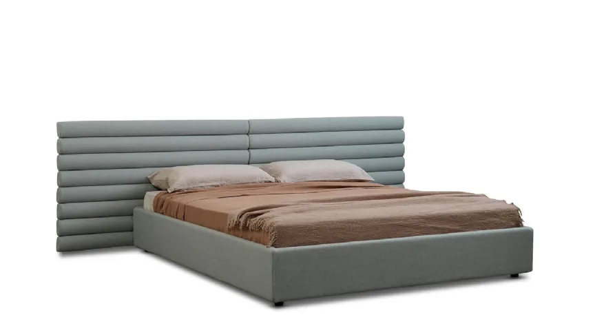 Letto in tessuto Pan Flute con testiera importante di Saba
