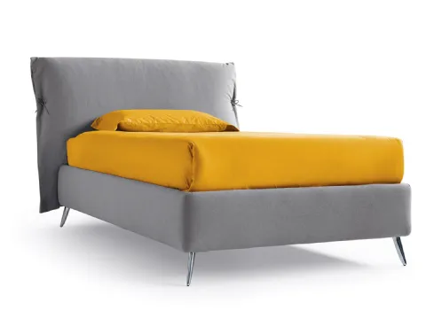 Letto singolo Eden Advance in tessuto imbottito con testiera di Noctis