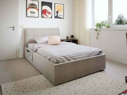 Letto singolo Flare con box contenitore di Nidi