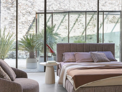 Letto matrimoniale System Quilted di Flexteam