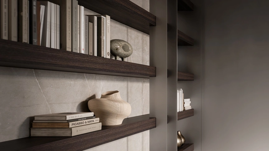 Libreria a muro Brera di Modulnova