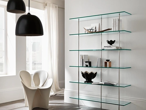 Libreria in vetro Trasparenza di Tonelli