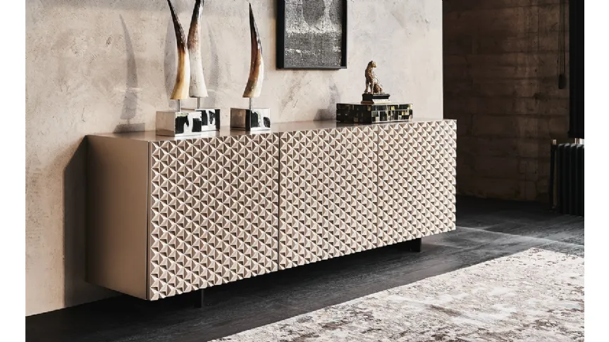 Madia Royalton in legno con ante in poliuretano laccato Cattelan Italia