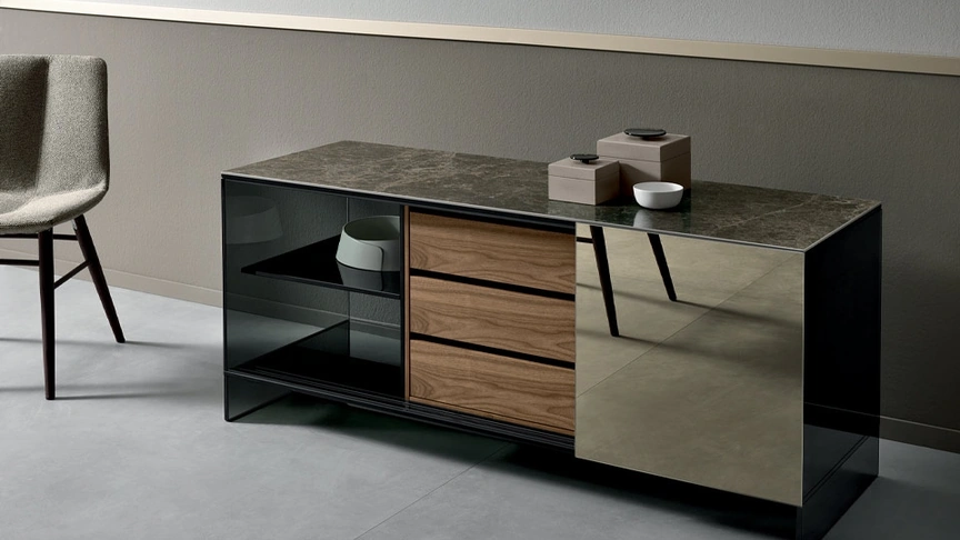 Madia in vetro Shoji Madia di Tonelli