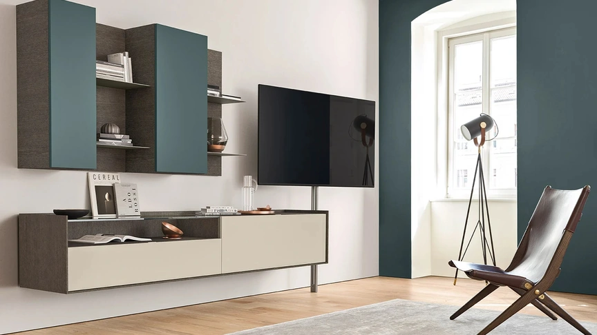 Mobile Porta Tv Tv Video in laccato di Sangiacomo