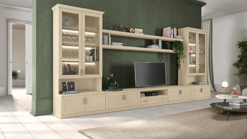 Parete Attrezzata Arcadia AS018 di Colombini Casa