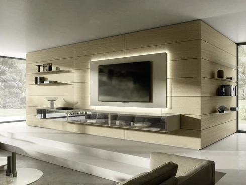 Parete Attrezzata Domino Boiserie 08 di Sangiacomo