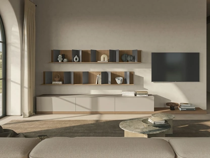 Parete Attrezzata Night & Day L01NS di Colombini Casa