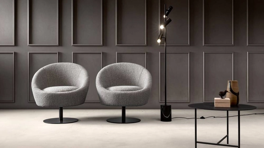 Poltroncina in tessuto Bubble di Samoa