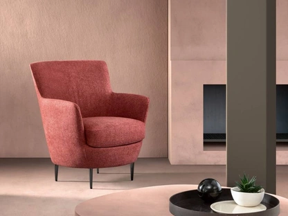 Poltrona in tessuto Moon di Samoa