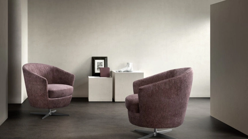 Poltroncina in tessuto Moon Small di Samoa