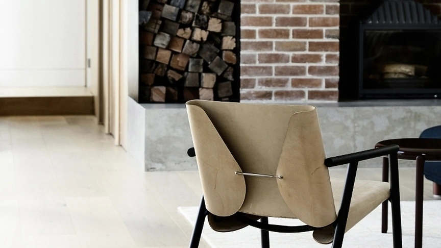 Poltroncina in cuoio 1085 Edition di Kristalia