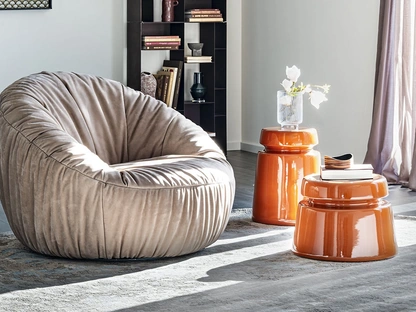 Poltrona imbottita Peggy Turn di Cattelan Italia