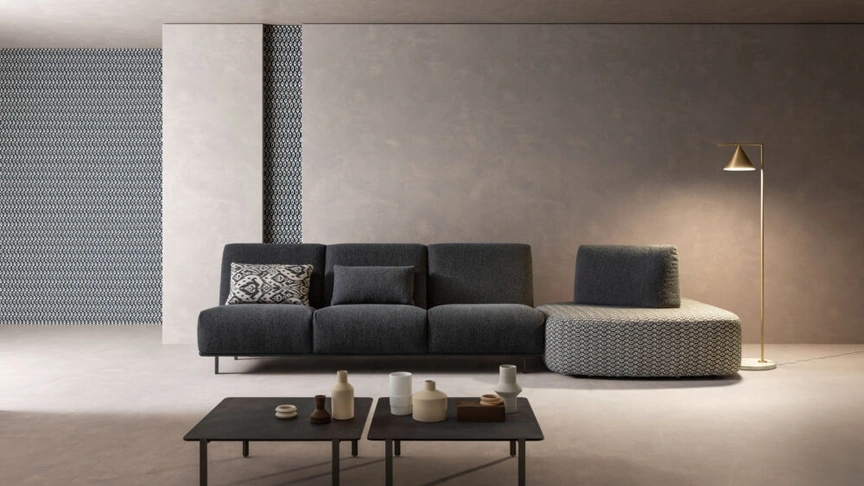 Divano con penisola Blank Open di Samoa