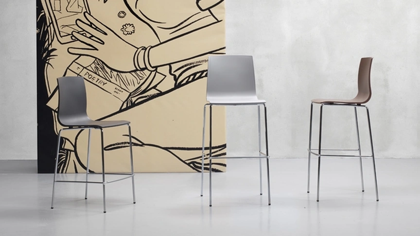 Sgabello Alice in tecnopolimero di Scab Design