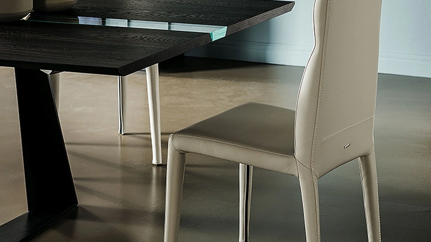 Sedia in ecopelle Agatha Flex di Cattelan Italia