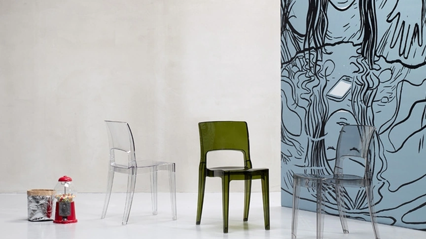 Sedia impilabile Isy Antishock in policarbonato di Scab Design