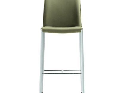 Sgabello in cuoio Nuvola di Midj